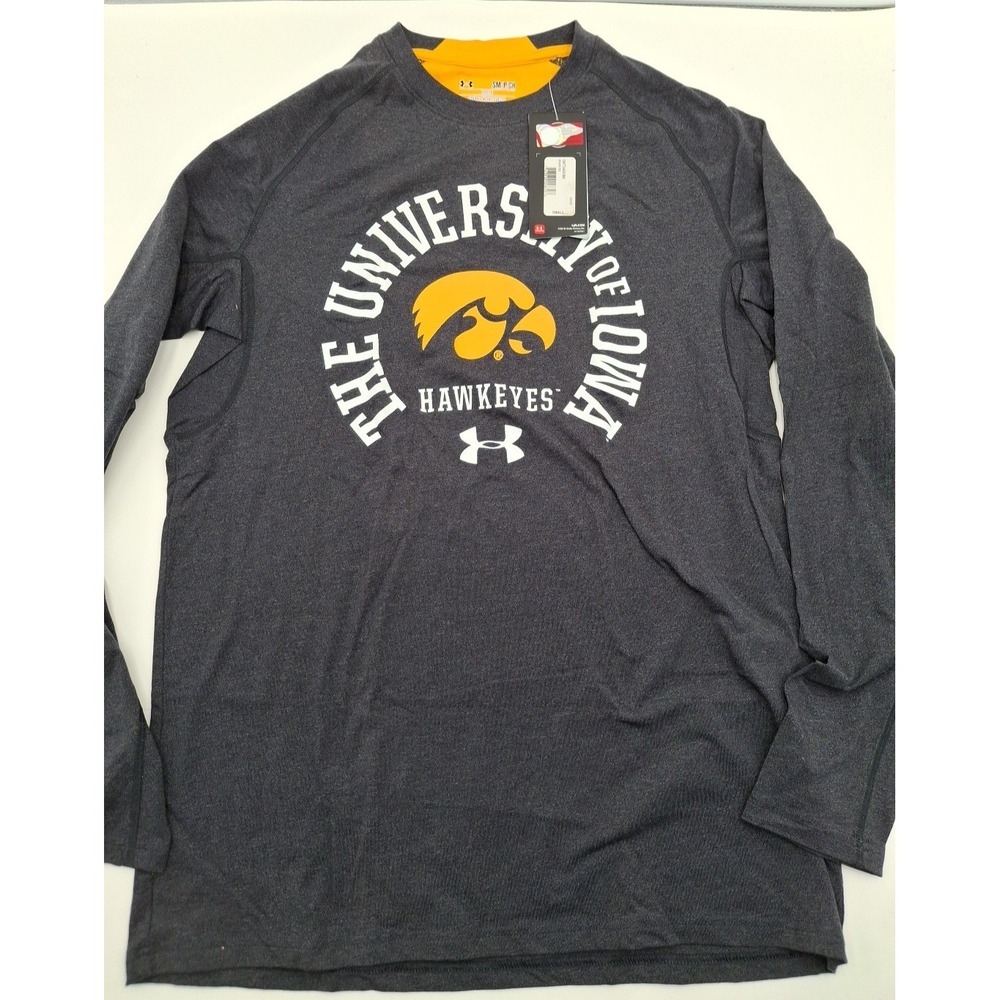 Iowa Hawkeyes Under Armour Heatgear Anti-odor Loose Long Sleeve T-shirt (s), New